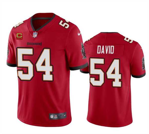 Men & Women & Youth Tampa Bay Buccaneers #54 Lavonte David Red 2024 With 4-Star C Patch Vapor Limited Stitched Jersey->tampa bay buccaneers->NFL Jersey